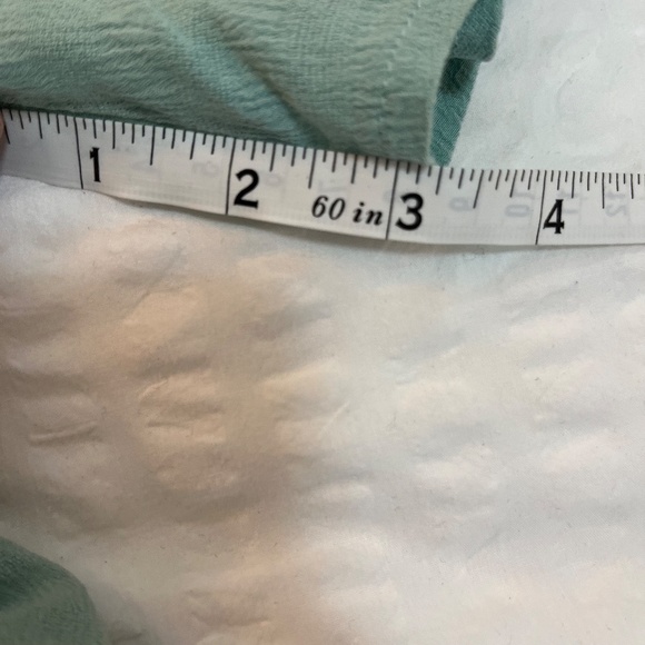 Topshop Mint Green Blouse w/ Pocket Detail, Button-Down Shirt, Size 8 - Picture 11 of 11